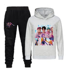 Kids Kpop Demon Hunters Hoodie and Pants 2pcs Set Boys Girls Tracksuit Outfit