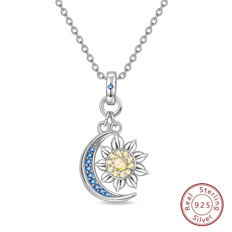 925 Sterling Silver Luminous Firefly Heart Shaped Zircon Pendant Necklace For Women Fashion Anniversary Birthday Jewelry Gifts