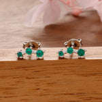 14K Gold Plated Stainless Steel Small Stud Earrings Mini Zircon