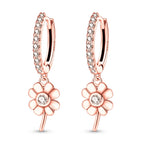 925 Sterling Silver Maple Leaf Drop Earrings Trendy Anniversary Jewellery