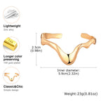 Punk Wave Open Cuff Bangles for Women, Adjustable Irregular Arm Bracelet Jewelry Accessories