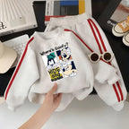 Disney Boys O-Neck Hoodie and Long Trousers 2-Piece Fashion Tracksuit
