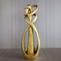 23cm Sandstone Sculpture Decorative Lover Wedding Statue Valentine's Day Souvenirs