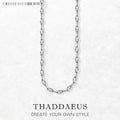 Extraordinary Charm Necklace 925 Sterling Silver Rebel Look Men Women Gift