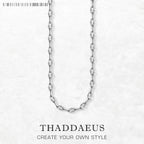 Extraordinary Charm Necklace 925 Sterling Silver Rebel Look Men Women Gift