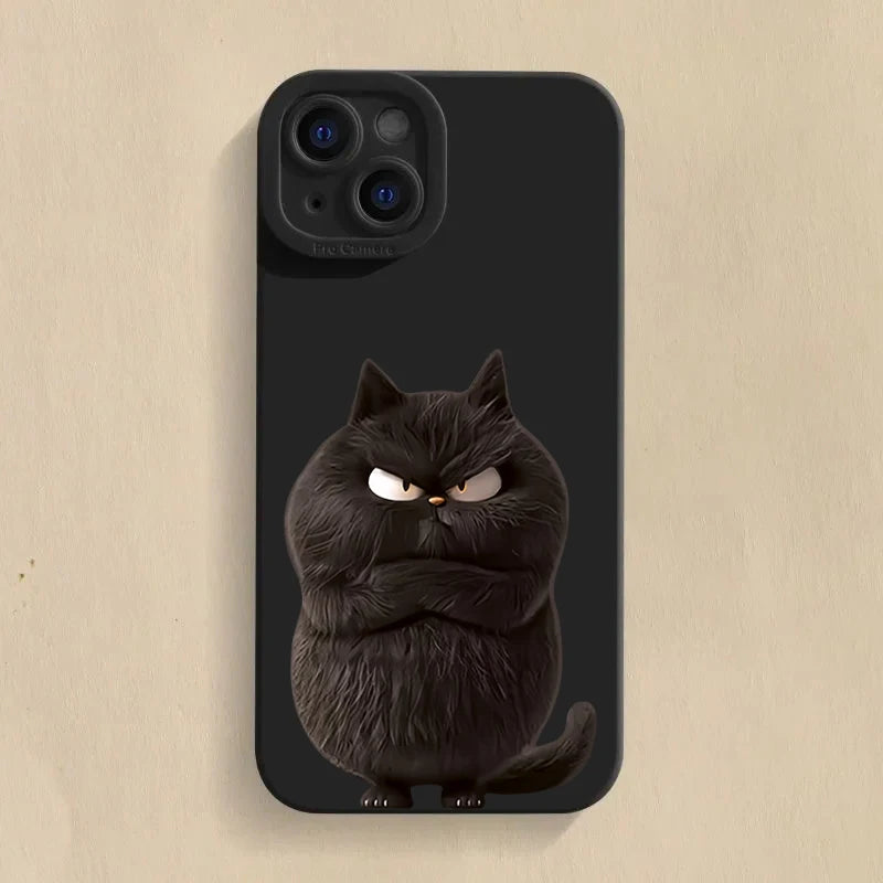 Funny Cool Cat Matte Case for iPhone 17 16 15 14 13 12 11 Pro Max
