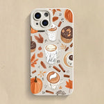 Vintage Maple Leaf Pumpkin Coffee Case for Samsung S25 S24 S23 A16