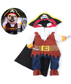 Halloween Pirate Pet Costume Funny Dog Cat Cosplay Outfit
