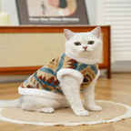 Warm Thickened Fur Dog Coat , Extra Fluffy Warm Puppy Vest for all breeds Dogs, Cute Plush Cat Jacket outfits