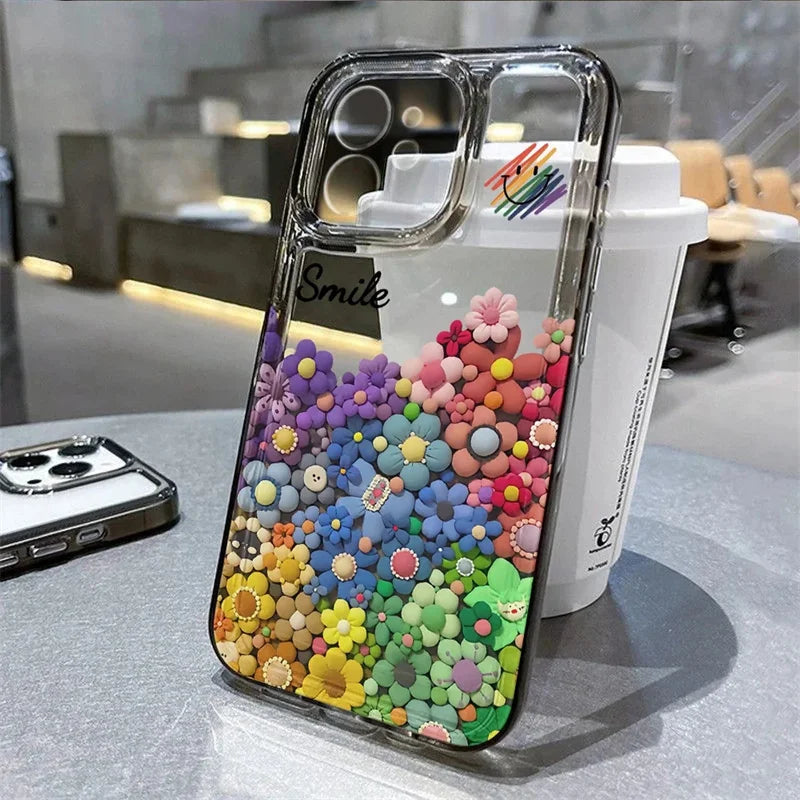 Sunflower Sky Pattern Case for iPhone 16 15 14 13 12 11 Pro Max XR 7 8 Plus