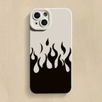Fashion Black Flame Case for Samsung Galaxy S24 S23 Ultra A54 A34