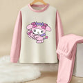 Sanrio Hello Kitty and Kuromi Girls Autumn Winter Pyjamas Soft Home Wear