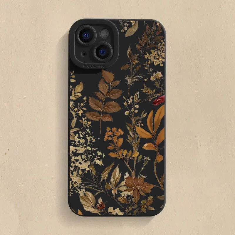 Autumn Leaves Pattern Case for iPhone 17 16 15 14 13 12 Pro Max