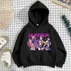 K-pop Girls Casual Long Sleeve Hooded Sweatshirt Breathable Sport Pullover