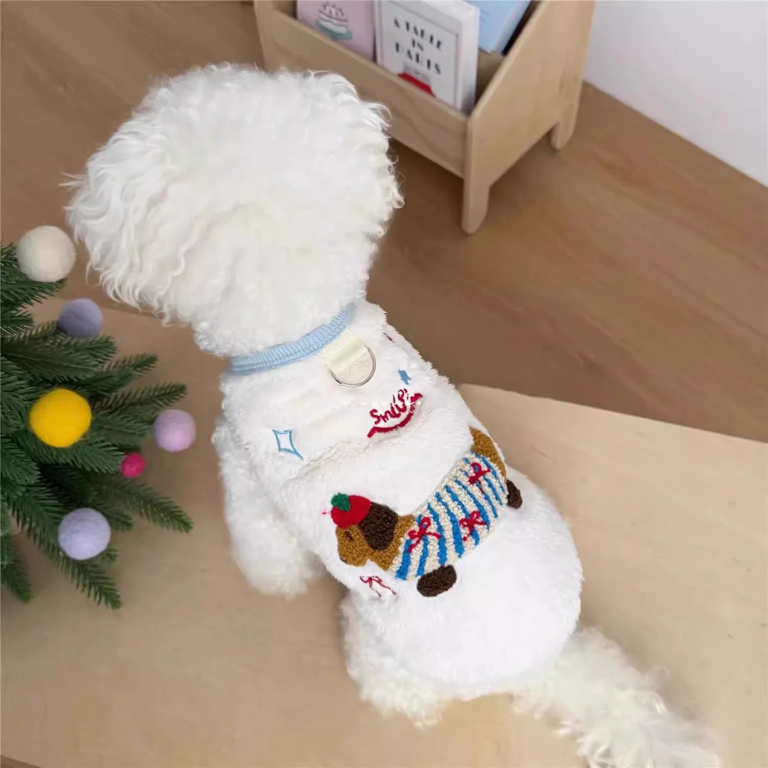 Cozy Cat Vest Indoor Winter Warm Plush Fleece Jacket Puppy Kitten Clothes