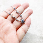 Royalty Star & Moon Necklace Link Chain 925 Sterling Silver Jewellery Gift