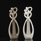 23cm Sandstone Sculpture Decorative Lover Wedding Statue Valentine's Day Souvenirs