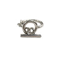 925 Sterling Silver Round Adjustable Ring Engagement Aesthetic Luxury Jewellery