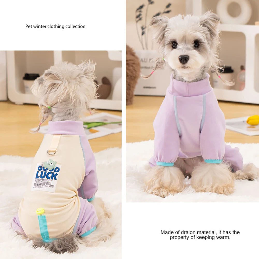 Cozy Puppy Onesie, Baby-Soft Fabric Dog Romper, Gentle & Hypoallergenic Pet Pajamas for Daily Wear & Photo Shoots
