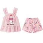 Sanrio Kuromi and Cinnamoroll Boys and Girls Summer Pyjamas Set Home Wear