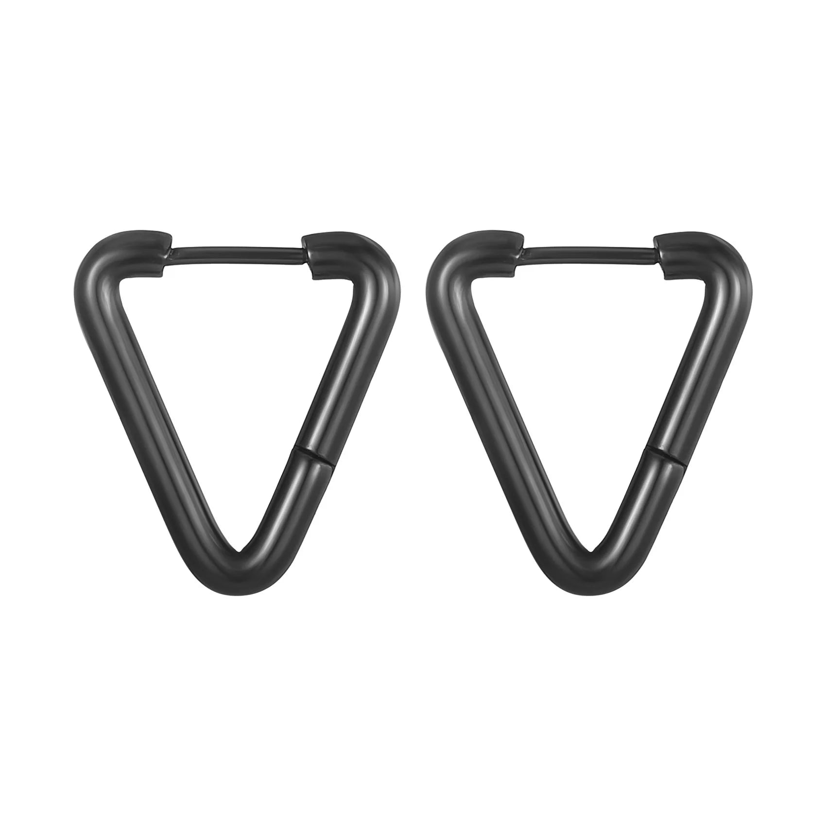 Fashion Minimalist Gold Colour Stainless Steel Heart Earrings Punk