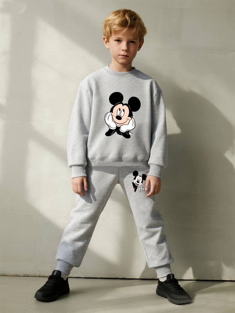 Disney Boys Casual Sweatshirt and Joggers 2-Piece Set 0-8 Years Kids Tracksuit