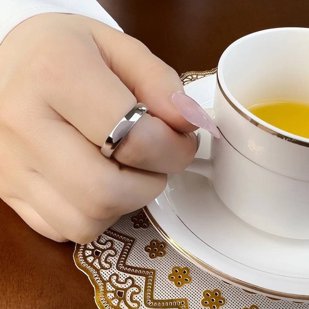 Classic Band Ring 925 Sterling Silver Autumn Fine Jewellery Lovers Gift