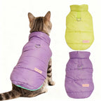 Reversible Warm Vest Jacket Dogs Cats Adjustable Outdoor Pet Wear