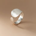 Matte Finish Adjustable Ring 925 Sterling Silver Wedding Engagement Luxury Quality