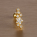 1PC 6 Styles Stainless Steel Mini Zircon Cartilage Piercing Stud