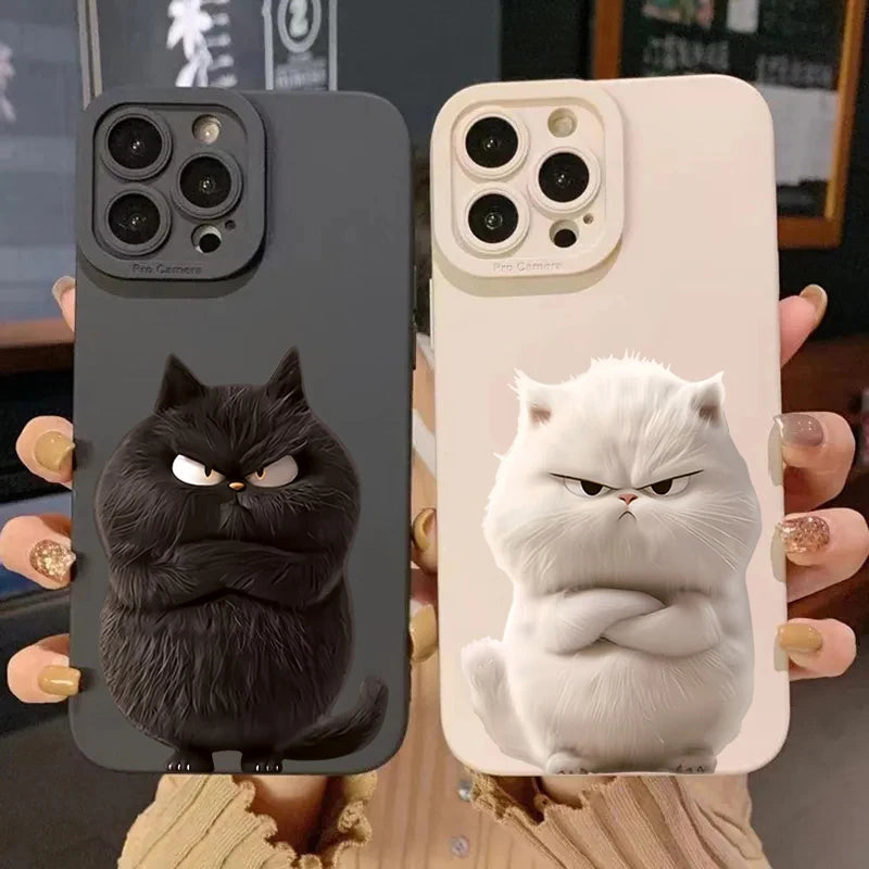 Funny Cool Cat Matte Case for iPhone 17 16 15 14 13 12 11 Pro Max