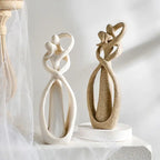 23cm Sandstone Sculpture Decorative Lover Wedding Statue Valentine's Day Souvenirs