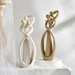 23cm Sandstone Sculpture Decorative Lover Wedding Statue Valentine's Day Souvenirs