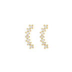 Stainless Steel Link Chain Gold Colour Hanging Earrings Long Tassels