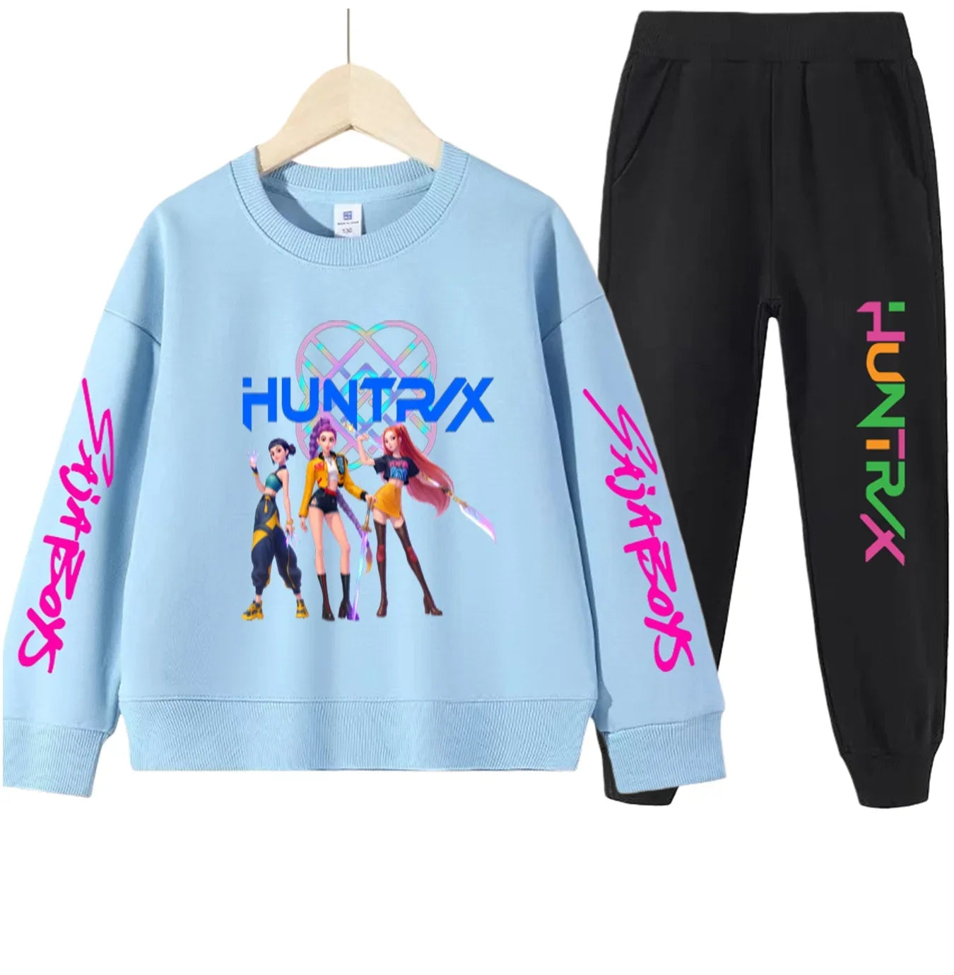 Kids Kpop Demon Hunters Indoor Hunter Witch Outfit ChildrenÕs Clothing Set