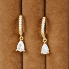 New Design Stainless Steel Small Hoop Earring Colourful Zirconia