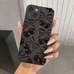 Cute Bow Cherry Case for Xiaomi Redmi Note 14 13 12 11 Pro Plus
