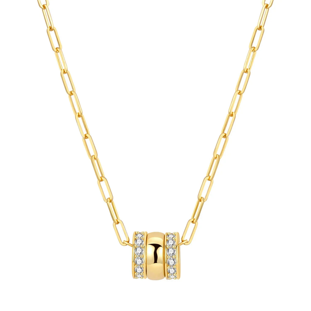 Original 925 Sterling Silver 18K Gold Heart Lock and Key Necklace Y-shaped Chain Necklace For Women Memorial Prayer Jewelry Gift