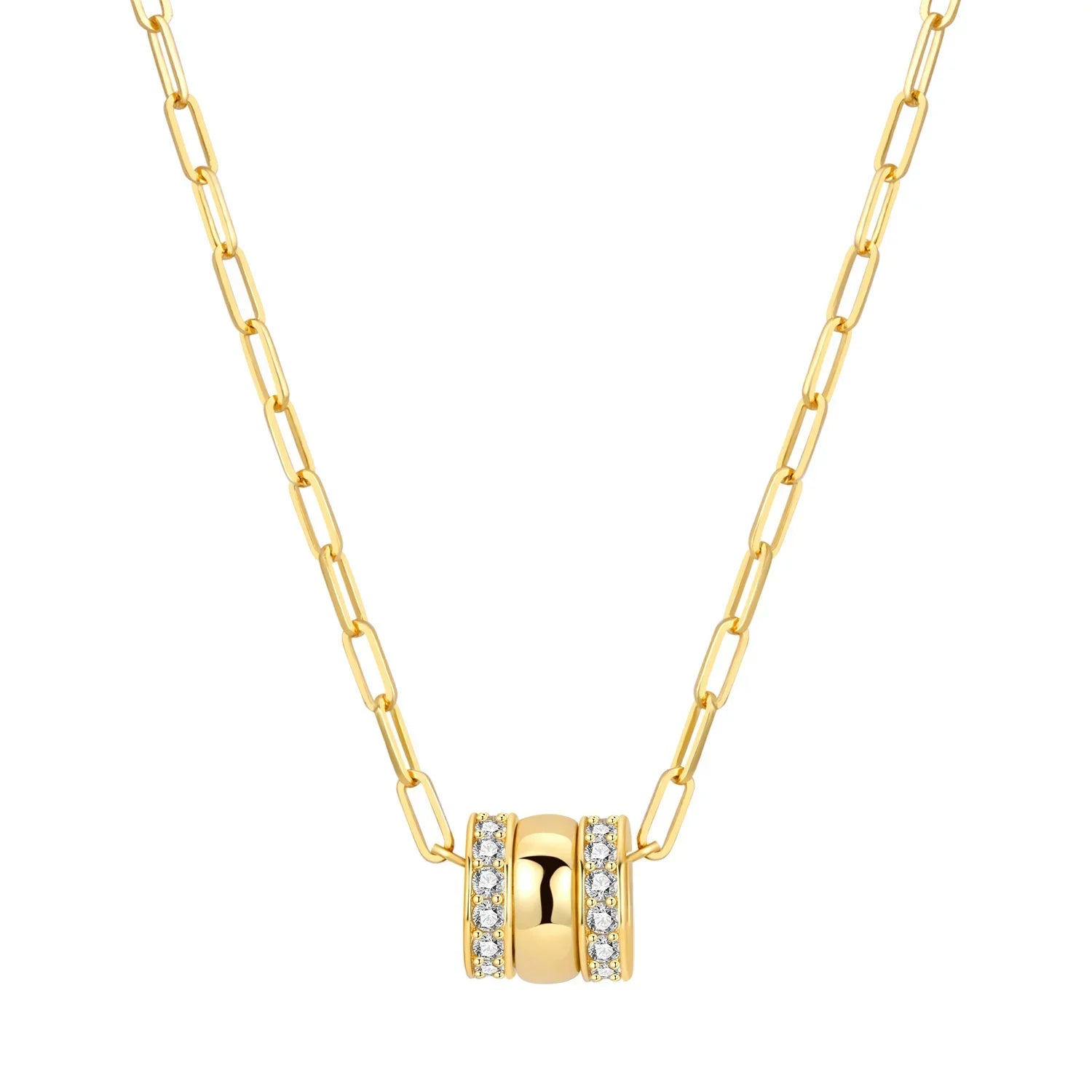 Original 925 Sterling Silver 18K Gold Heart Lock and Key Necklace Y-shaped Chain Necklace For Women Memorial Prayer Jewelry Gift