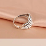 925 Sterling Silver Skeleton Hand Adjustable Ring Wedding Vintage Jewellery Wholesale