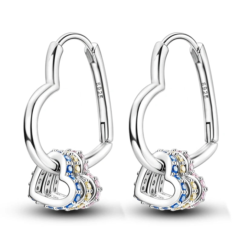 925 Sterling Silver Classic Multi Ring Drop Earrings Elegant Birthday Jewellery