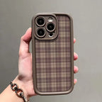 Retro Checkered Soft Case for Samsung Galaxy S25 S24 S23 S22 Ultra FE A55