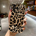 Leopard Print Slogan Case for iPhone 16 15 14 13 12 11 Pro Max