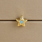 1PC Stainless Steel Mini Zircon Cross Stud Earrings Gold Helix Tragus