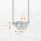 Timeless Love Heart Necklace 925 Sterling Silver Romantic Jewellery Gift