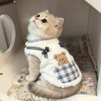 Plush Fleece Pet Vest Soft Warm Dog Cat Sweater Adjustable Winter Clothing
