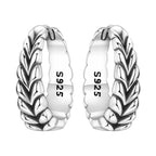 925 Sterling Silver Curve Weaving Large Circle Versatile Hoop Earrings Gift
