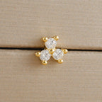 1pc Cartilage Ear Piercing Stud Women Surgical Steel Flat Back