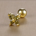 1PC Stainless Steel Birthstone Mini Stud Earrings 12 Constellation