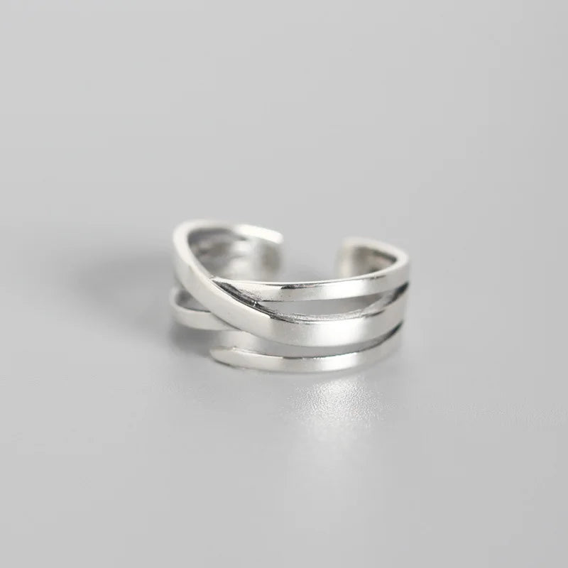 925 Sterling Silver Cross Aesthetic Ring Wedding Luxury Quality Jewellery Gift